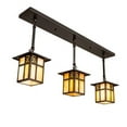 thumbnail image 3 of Meyda Tiffany 203103 3 Light 36" Wide Linear Pendant - Brown, 3 of 4