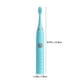 thumbnail image 3 of Cepillo de dientes eléctrico azul, cepillo de dientes para adultos recargable con cerdas suaves, 3 of 8