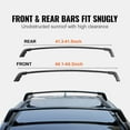 thumbnail image 3 of VEVOR Roof Rack Cross Bars, Compatible with Toyota RAV4 2019-2023, 160lbs Load Capacity, Aluminum Anti-Rust Crossbars with Locks, 3 of 8