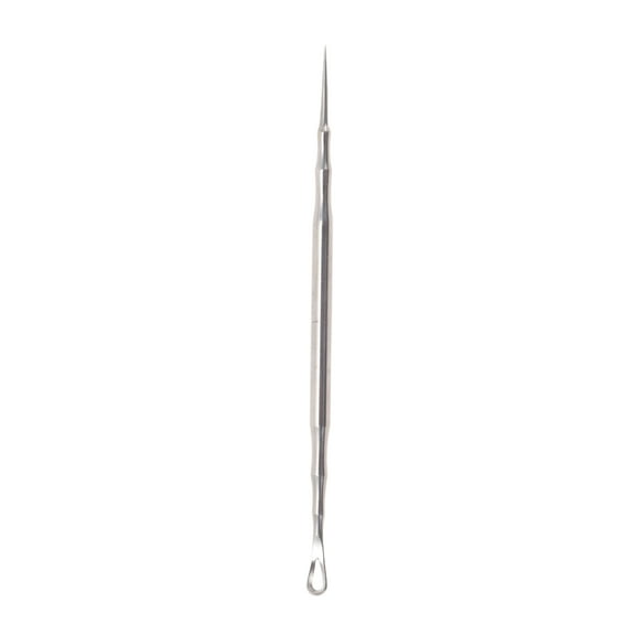 Unique Bargains 1 Pc Straight Needle Pimple Extractor 4.92" Silver Tone
