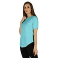 thumbnail image 3 of Inkmeso Regular Fit Solid Round NeckTop For Womens Casual Short Sleeves Soft Tee Tops, 3 of 7