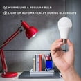 ZogeeZ LED 9W (60W Equivalent) Daylight Light Bulbs, Rechargeable