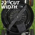 thumbnail image 6 of Yard Max 22 in. 201cc SELECT PACE 6 Speed CVT High Wheel RWD 3-in-1 Gas Walk Behind Self Propelled Lawn Mower, 6 of 11