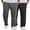 2 Pack: Black/Dark Grey, variant on COOFANDY Men's Jogger Sweatpants Cotton Yoga Pants Casual Trousers Lounge Pants