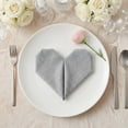 thumbnail image 3 of Unique Bargains 6Pcs Dinner Use Cotton Cloth Napkins Smoky Gray 20x20inch, 3 of 6