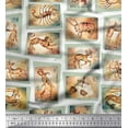 thumbnail image 1 of Soimoi Velvet Fabric Zodiac Sign Patchwork Print Fabric by The Yard 58 Inch Wide, 1 of 1