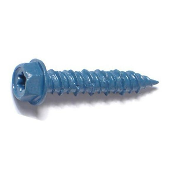 Torquemaster 51212 0.25 x 1.25 in. Star Hex Head Masonry Screw - 100 Pack