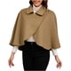 thumbnail image 2 of Capa de punto para mujer, abrigo informal de color liso con cuello, cárdigan de punto, chal, otoño/invierno, 2 of 6