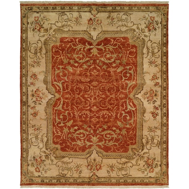 Kalaty Tuscany Area Rug TC603 Rustivy Scrolls Petals