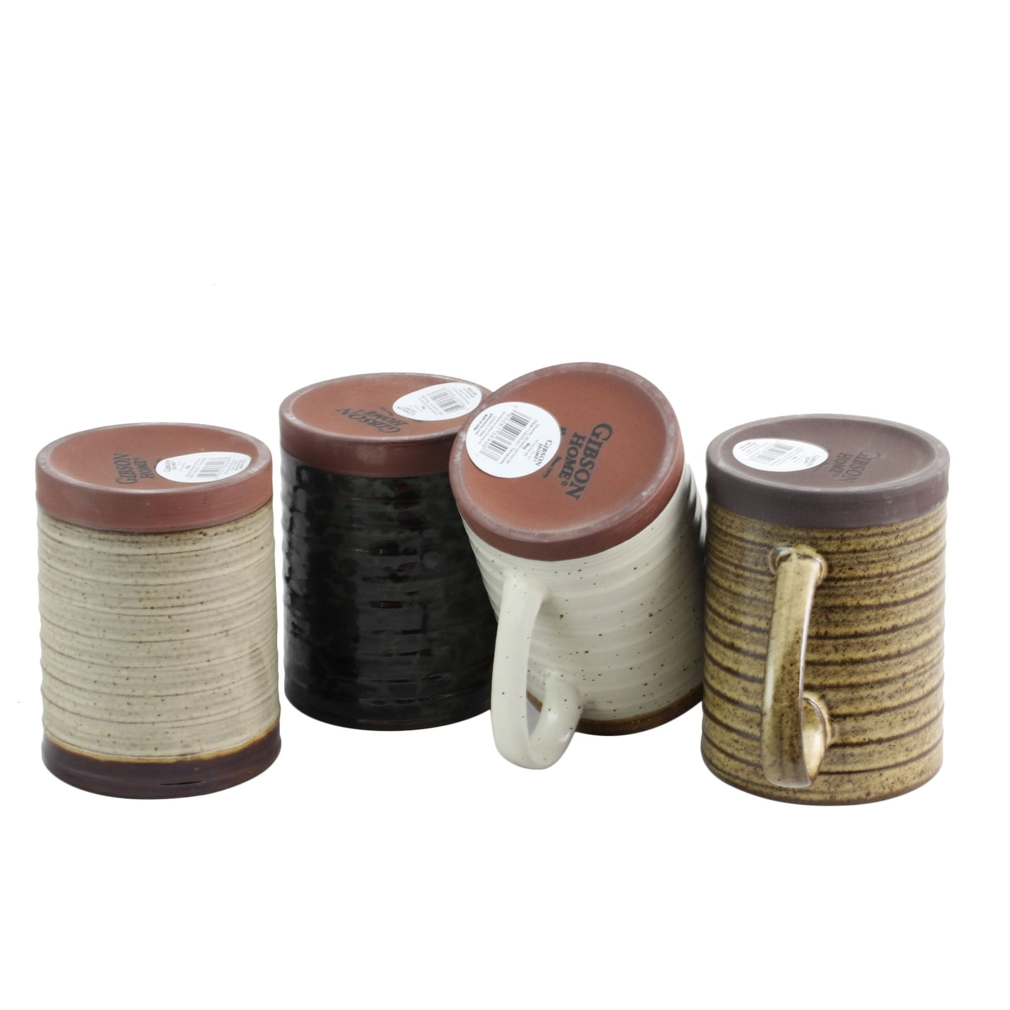 Gibson Home Terra Bella 4 Piece 18.5 oz. Mug Set in Assorted Colors