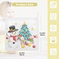 thumbnail image 2 of Dreamtimes Snowman Christmas Tree Baby Muslin Washcloths Face Towel, Watercolor Cute Rabbit Burp Cloths Cotton Wipes 5 PCS Infant Wash Cloth for Newborn Boys Girls 12x12 inches, 2 of 7