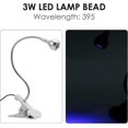 thumbnail image 2 of 3W UV Glue Lamp Ultraviolet LED Violet Light USB With Clip Switch for Phone Repair UV Gel Nails, 2 of 4