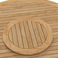 thumbnail image 6 of Modway Wellspring 5-Piece Teak Wood Outdoor Dining Set in Gray/Graphite, 6 of 10