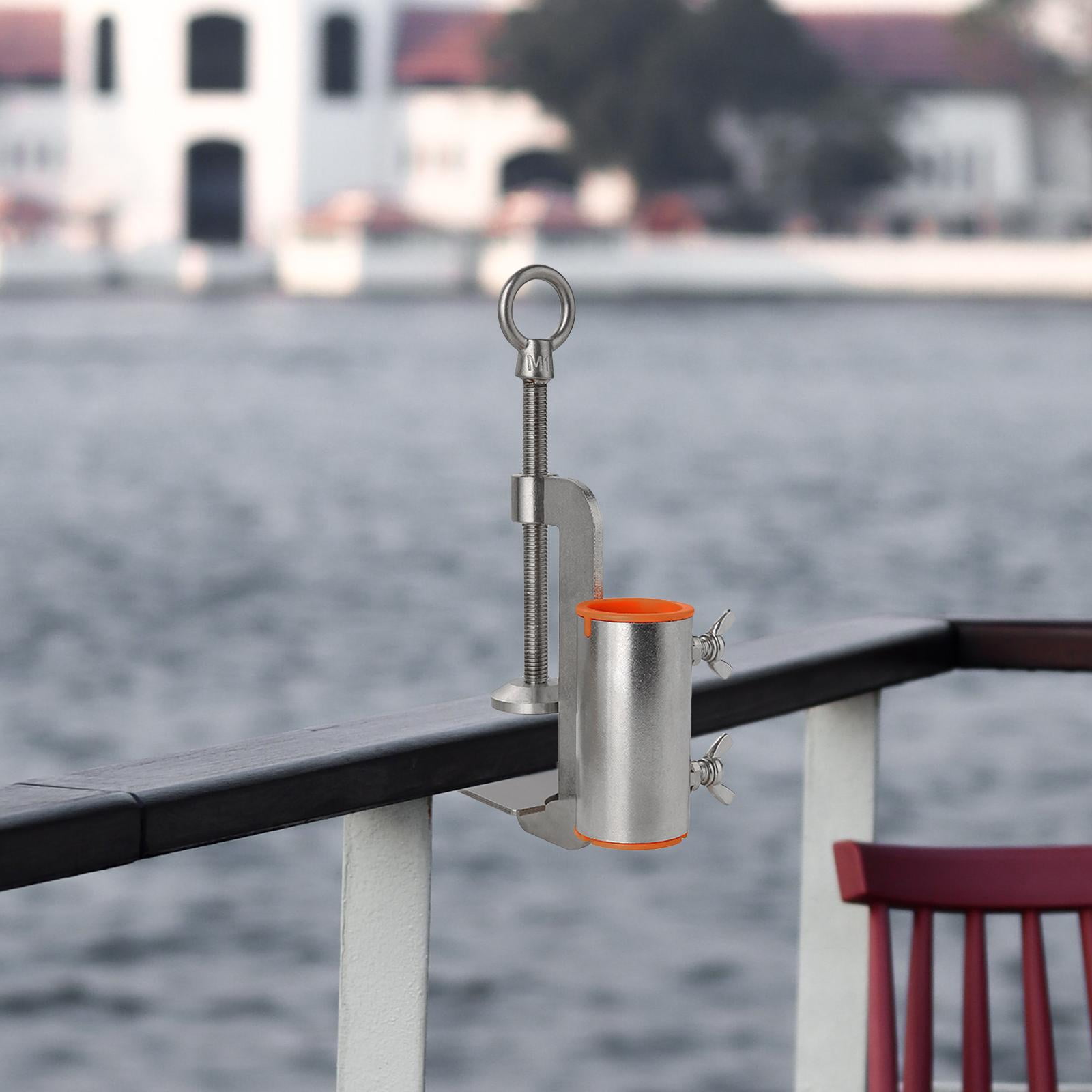 Miulika Umbrella Holder, Patio Umbrella Clamp Bracket, Beach Umbrella Clip Umbrella Stand for Fishing Chair Entryway, Deck, Bleachers Diameter 36mm