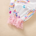 thumbnail image 4 of Gerichy Girls Summer Outfits, Toddler Girls New Summer Cotton Sliver Sleeveless Shirt Printed Suspenders Three Piece Set, 4 of 9