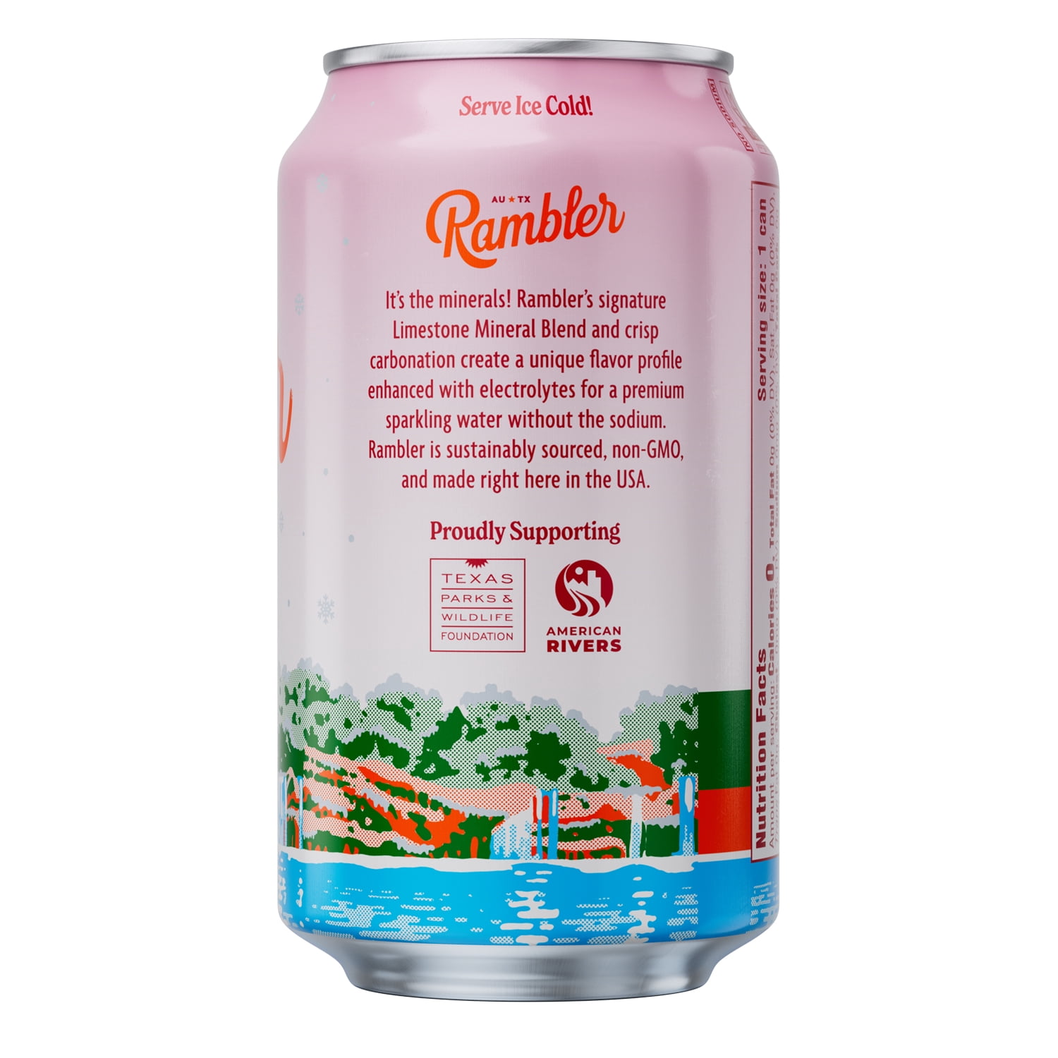 Rambler Cranberry Sparkling Water 8 - 12 fl oz Cans