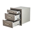 thumbnail image 4 of AKDSteel Tiroirs de Cuisine Extérieure 17 Pouces L x 20 Pouces h x 20 Pouces P, Rangement Triple pour Bbq avec Poignée en Acier Inoxydable, 4 of 6