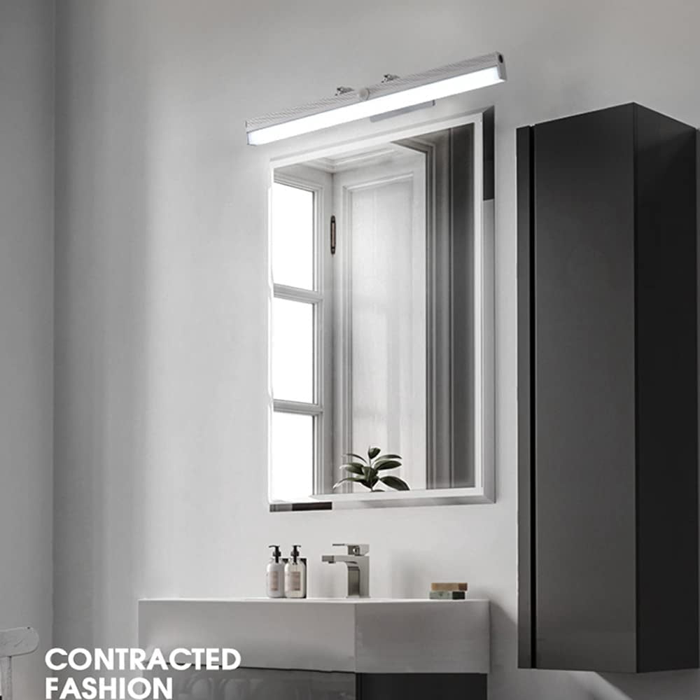 Human Body Induction Vanity Light Adjustable Linear Bathroom Light Fixture, LED Sensor Makeup Wall Sconce, Bath Vanity Wall Lamps with Switch, 4000K Natural White