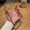 thumbnail image 1 of Funda De Teléfono Simple Para IPhone 13 Cristal Transparente A Prueba De Golpes Compatible Con 14 13 12 11 Pro Max X XR 8 7 Plus Cubierta Trasera De TPU Suave Resistente Al Polvo, 1 of 3