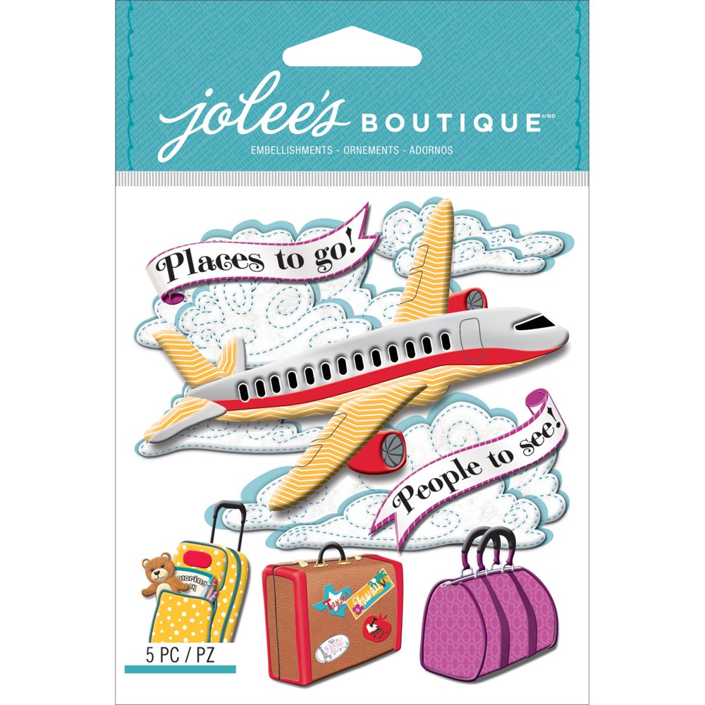 Jolee's Boutique Dimensional StickersAirplane