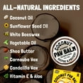 thumbnail image 7 of Dog Paw Balm Wax Soother & Moisturizer Cream with Natural Food-Grade Coconut Oil, Organic Shea Butter & Beeswax 2 oz Safe Invisible Barrier Healing Protector for Cracked Dog Paws, Snout & Elbows, 7 of 7