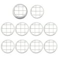 thumbnail image 3 of HAMPPLIES Mason Jar Tops Mason Flower Jar Lids Silver 11-Pcs Set, 3 of 8