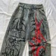 thumbnail image 5 of Pantalones vaqueros holgados con estampado gráfico para hombre y mujer, ropa de calle Estilo Vintage, Harajuku, Hip Hop, Y2K, 5 of 5