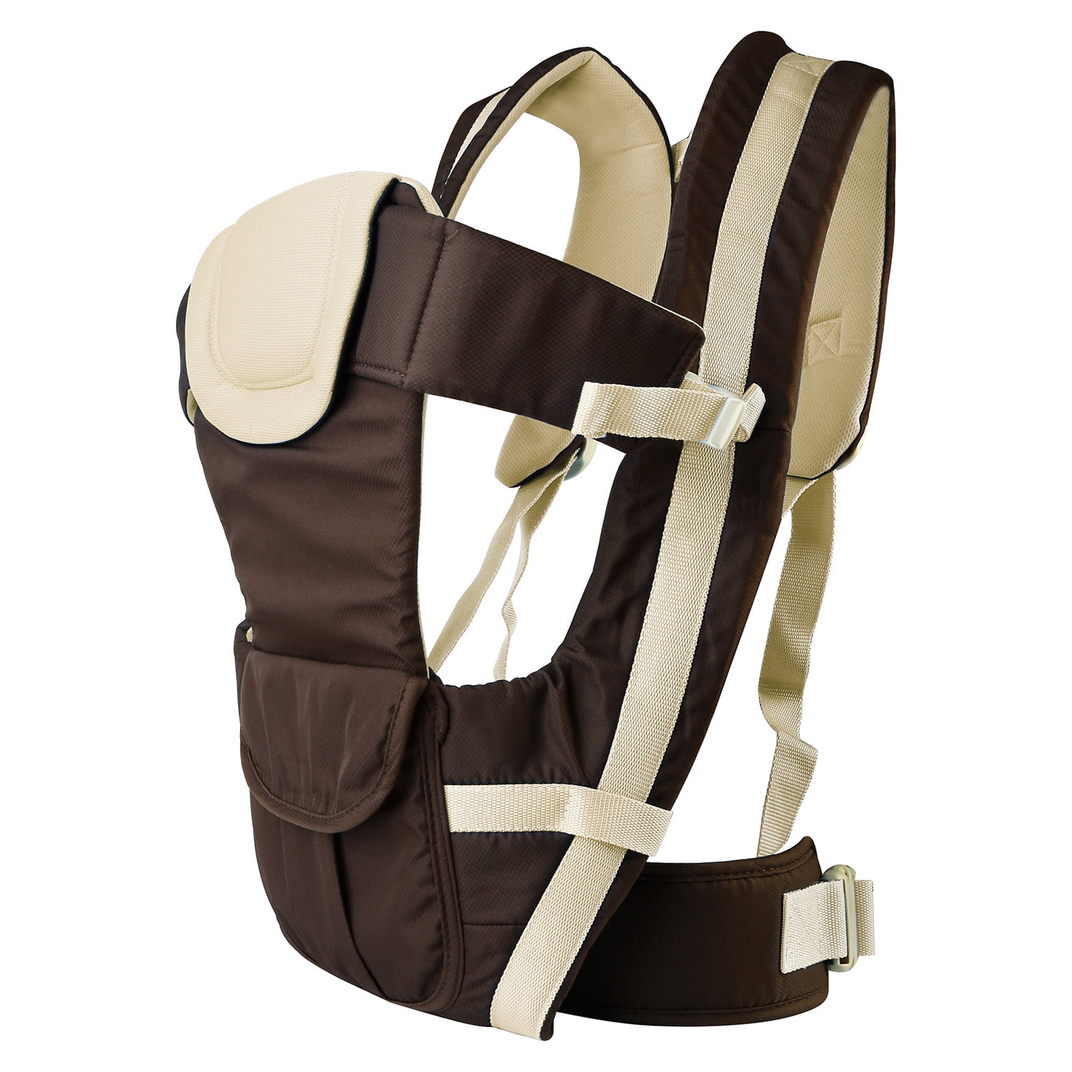 iMountek Baby Carrier Breathable Adjustable Wrap Sling Backpack Front Back Chest Infant Carrier Bag Khaki