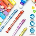 thumbnail image 2 of SHISUYAN 12 Pcs Soprano Recorder Instruments Transparent Flutes Musical Instruments Early Education Develop Recorders Musical Educational Toys for Kids, 2 of 8