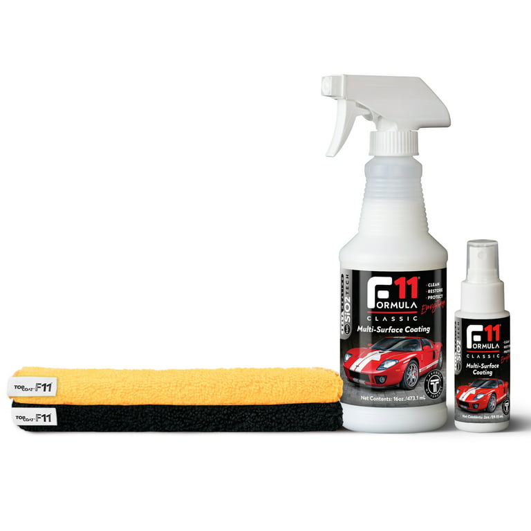 TopCoat F11 Polish & Sealer Kit with Full-Size Spray, Travel Bottle, and 2  Microfiber Towels - High-Performance Surface Sealant - Car Wax Replacement  Sealer - Buy Online - 59041979