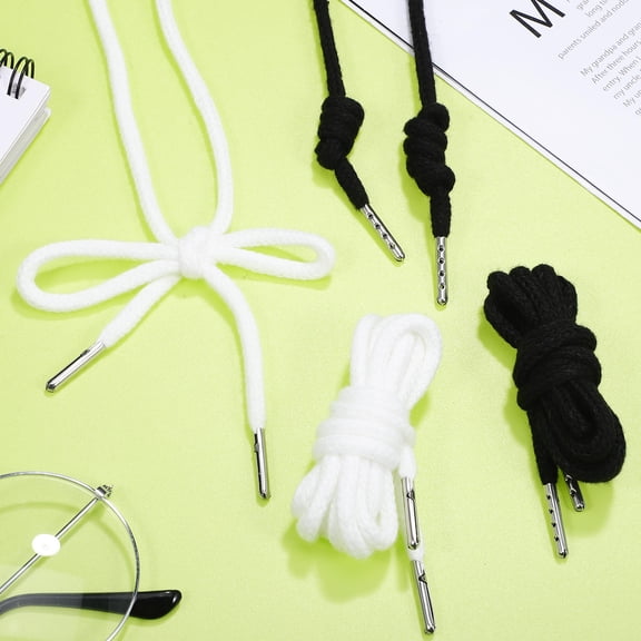 COMPUKAS 4-Pack Hoodie Drawstring Replacement Cords with Threader in Assorted Colors for Sweatshirts and Jackets