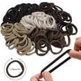 thumbnail image 3 of Premium 100-Count Hair Ties & Ponytail Holders - Durable Seamless Elastic Hair Bands with Strong No-Snag Hold, 3 of 6