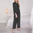 thumbnail image 3 of Fotbe Golf Balls Conjunto de Pijama de Manga Larga para Mujer con Estampado, Ropa de Dormir de 2 Piezas, Conjunto de Casa Suave y Cómodo con Bolsillos-XX-Large, 3 of 7