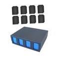thumbnail image 3 of Almencla Card Deck Box Baseball Card TCG for 2400+ Cards Trading Cards Case Deck Case Blue with Divider, 3 of 8
