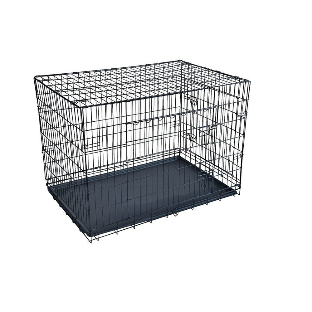 global source single door folding wire dog crate