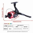 thumbnail image 5 of 1.8/2.1m Telescopic Fishing Rod Reel Combo Full Kit Carbon Fiber Rod Pole Spinning Reel Fishing Bag Case Pesca Gear Set, 5 of 10