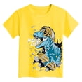 thumbnail image 4 of Gubotare Kids T Shirts Boys T Shirts Kids Short Sleeve Shirts for Boys Crewneck Tshirts Basic Casual Tops Tees Summer Clothes Size 13-14 (Yellow,13-14 Years), 4 of 4