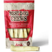 Best Dog Chews Cow Tails - 100% Natural No Steroids, No Additives -Rawhide And Odor Free Dog Treats Grass Fed Support Dental Health For All Breed Sizes dogs and Puppies 4 inch (6 Count)