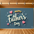 thumbnail image 5 of Heart Design Happy Father's Day Banner Red Heart Decorative Stars Typography for Love Celebration Home Decoration Gift, 5 of 8