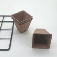 thumbnail image 5 of 10 Pack Grow Pots 3.1*3.1*3.1*1.5Inch Paper Cellulose Biodegradable Seedling Pot Plant Growing, 5 of 5