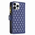 thumbnail image 2 of Nalacover for iPhone 13 Pro Max 6.7 inch Zipper Wallet Case with Magnetic Clasp Flip Folio Kickstand 9 Card Slots Luxury Premium PU Leather and Soft TPU Shockproof with Wrist Strap Cover.Blue, 2 of 6