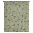 thumbnail image 2 of Sage Green Floral Sheer Curtains 72 Inches Long, Vintage Spring Botanical Flowers Light Filering Curtains, Breathable Simi Curtain Privacy Drapes for Living Room Bedroom Lightweight Window Treatment, 2 of 9