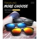 thumbnail image 4 of Lentes de sol de moda para hombre, coloridos lentes de sol reflectantes de mercurio, Net Celebrity Street gafas de sol (COD), 4 of 4