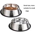 thumbnail image 5 of cuencos para perros de acero inoxidable, cuenco de alimentación para perros con antideslizante, 5 of 5