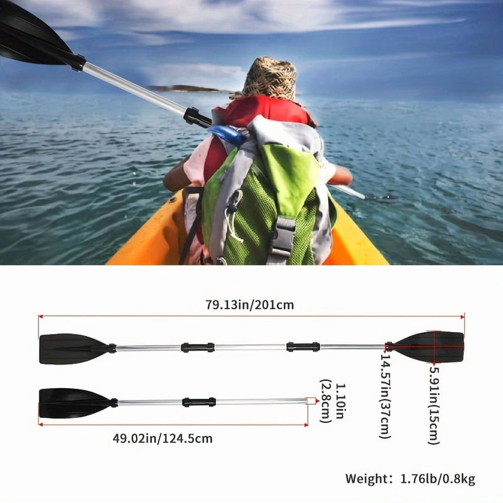 KOETSU Boat Paddle Paddle Boat Canoe Paddle Paddle Detachable Ribbed Blade Kayak Paddles  for Boat Kayak Canoe Raft Surfing