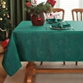 thumbnail image 3 of SASTYBALE Christmas Tablecloth Rectangle, Jacquard Snowflake Pattern Table Cloth for Rectangle Tables, Water Resistant Rectangular Tablecloths for Dining Room & Holiday Decoration, 3 of 7