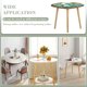 thumbnail image 3 of Los Pitufos-theme Fitted Round Tablecloths Elastic Edged Table Covers Waterproof Table Cloth for Kitchen Holiday Party Tables Decor 120cm, 3 of 6