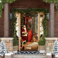 thumbnail image 4 of Funda Navideña para Puerta con Diseño de Papá Noel, Tela de Poliéster, 89 X 183 Cm, Decoración para Fiestas y Festivales | Cyy251018002E, 4 of 6