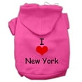 thumbnail image 3 of Mirage Pet 62-36 XXLBPK I Love New York Screen Print Pet Hoodies, Bright Pink - 2XL 18, 3 of 3