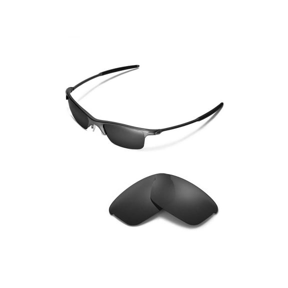 Walleva Black Polarized Replacement Lenses for Oakley Razrwire Sunglasses